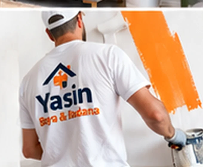 Boya yapan dekorasyon ustası